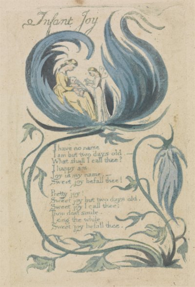 Infant Joy, plate 27 from Songs of Innocence, 1789 by William Blake
